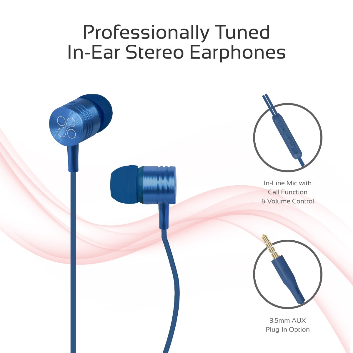 The Promate Meta In-Ear Earphones are equipped with soft silicon earbuds, which means that they fit incredibly well in the ear preventing them from falling ...